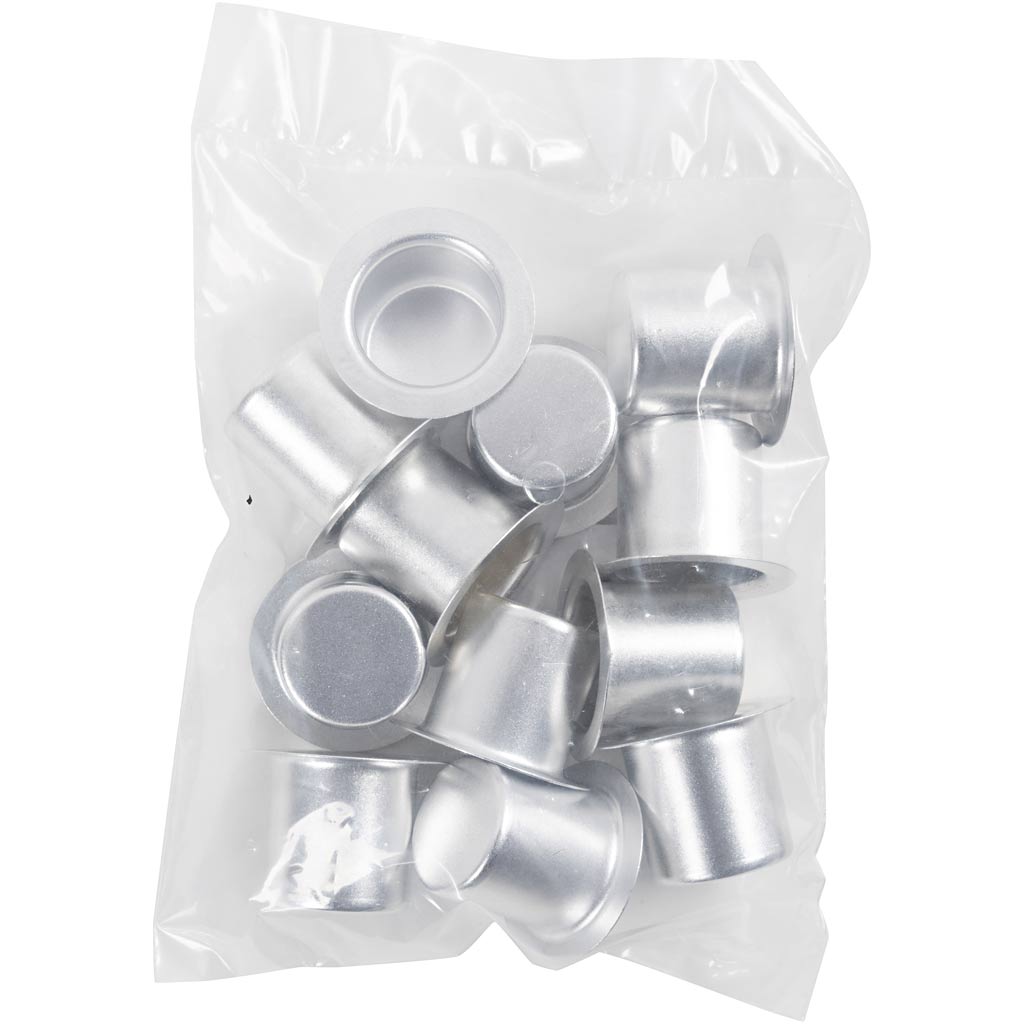 Portacandele Creative Company, h: 23 mm, d 31 mm, 12 pezzi 1 scatola