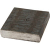 Base in metallo Creative Company, dimensioni 4x4x1 cm, dimensione foro 2 mm, 1 pezzo