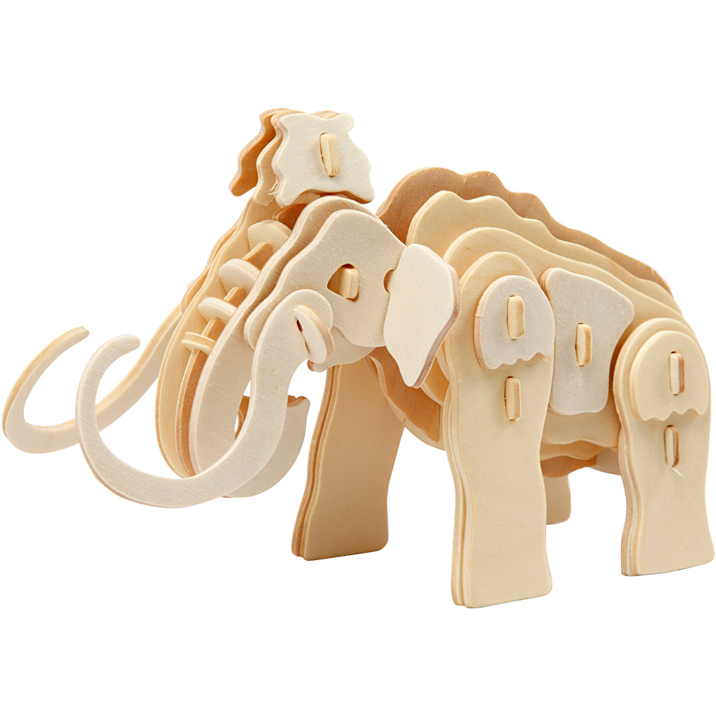 Creativ company rompecabezas 3D, mamut, dimensiones 19x8,5x11 cm, 1 pieza
