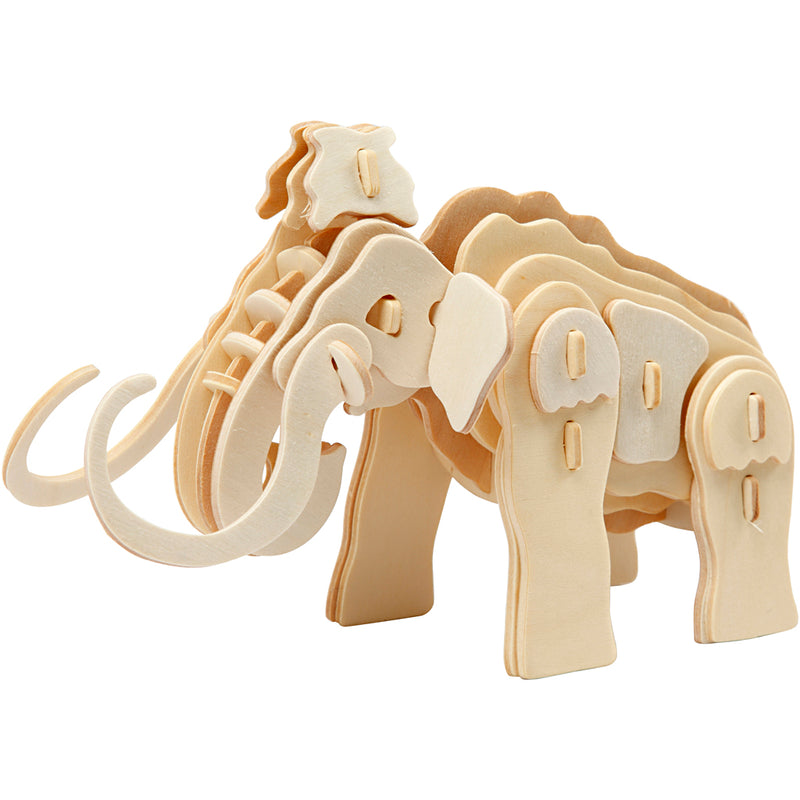 Puzzle 3D Creativ Company, mammut, dimensioni 19x8,5x11 cm, 1 pezzo