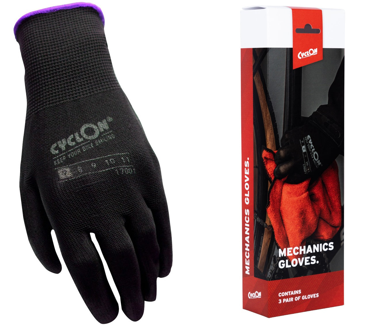 Cyclon montagehandschoenen m7 - paars (20 paar)