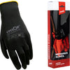Cyclon montagehandschoenen m10 nylon pu zwart geel (20pr)