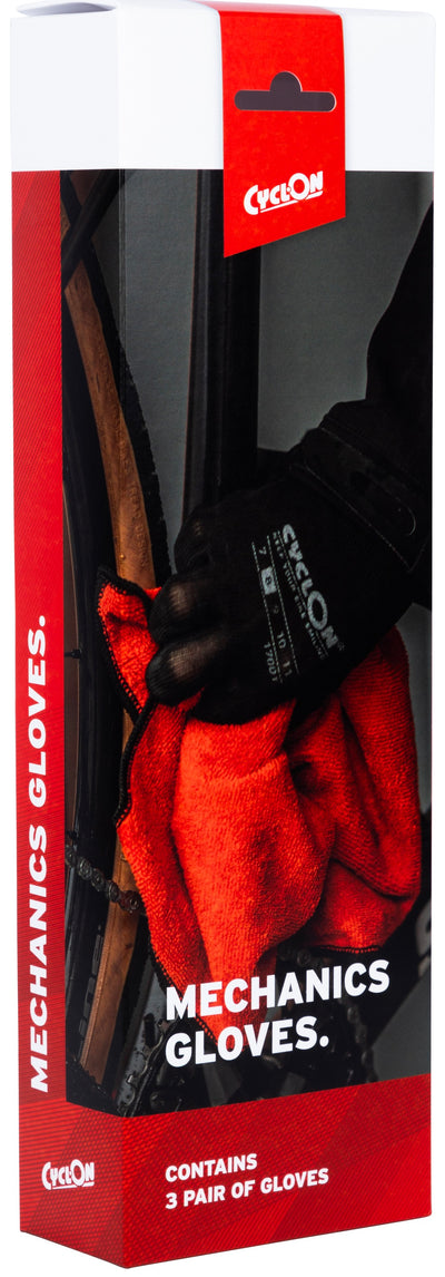 Guanti di montaggio ciclone m8 rosso (3 coppie)
