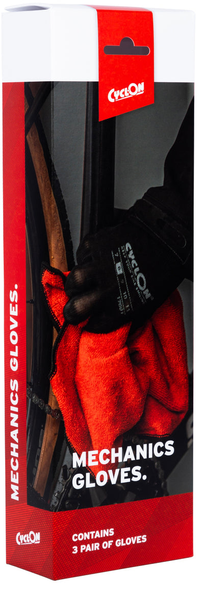 Ciclon Workshop guanti PU-Flex Big M.9 Green nero per 3 set