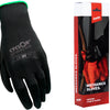 Ciclon Workshop guanti PU-Flex Big M.9 Green nero per 3 set