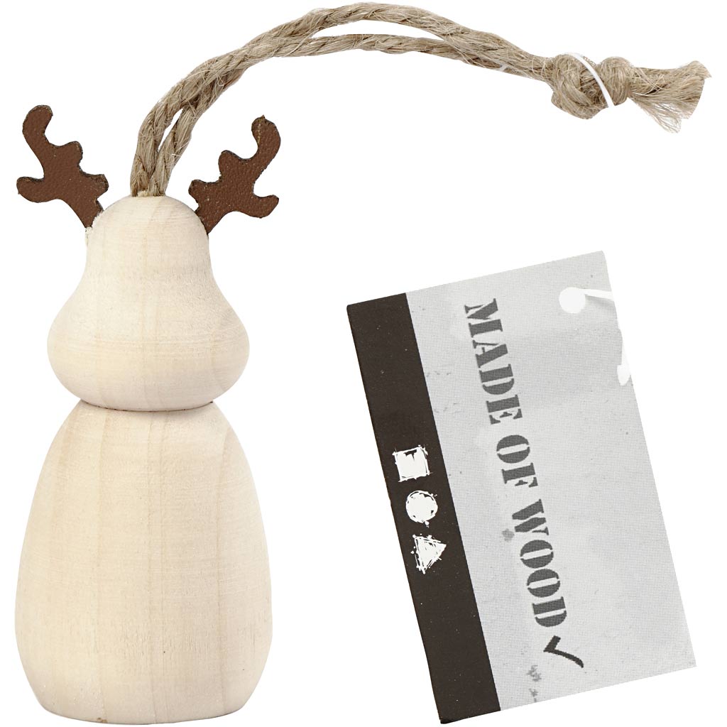 Renne a pendente di legno