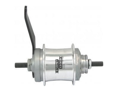 Sturmeyarcher Geling Hub Sturmey Archer S2C Duomatic de 2 velocidades Kissertremnaaf 36 hoyos plateado