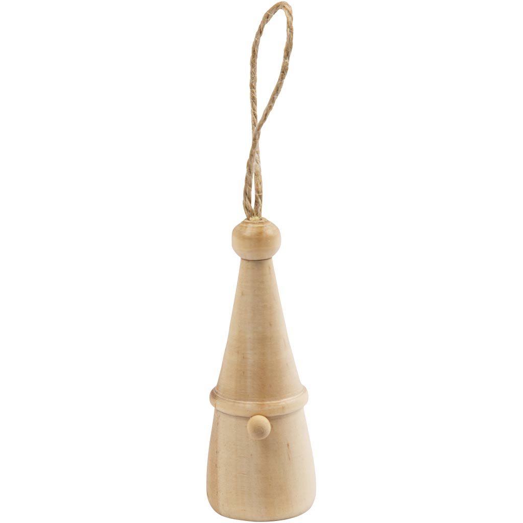 Gnomo natalizio scandinavo della Creativ Company, h: 6 cm, d 2,5 cm, 1 pezzo