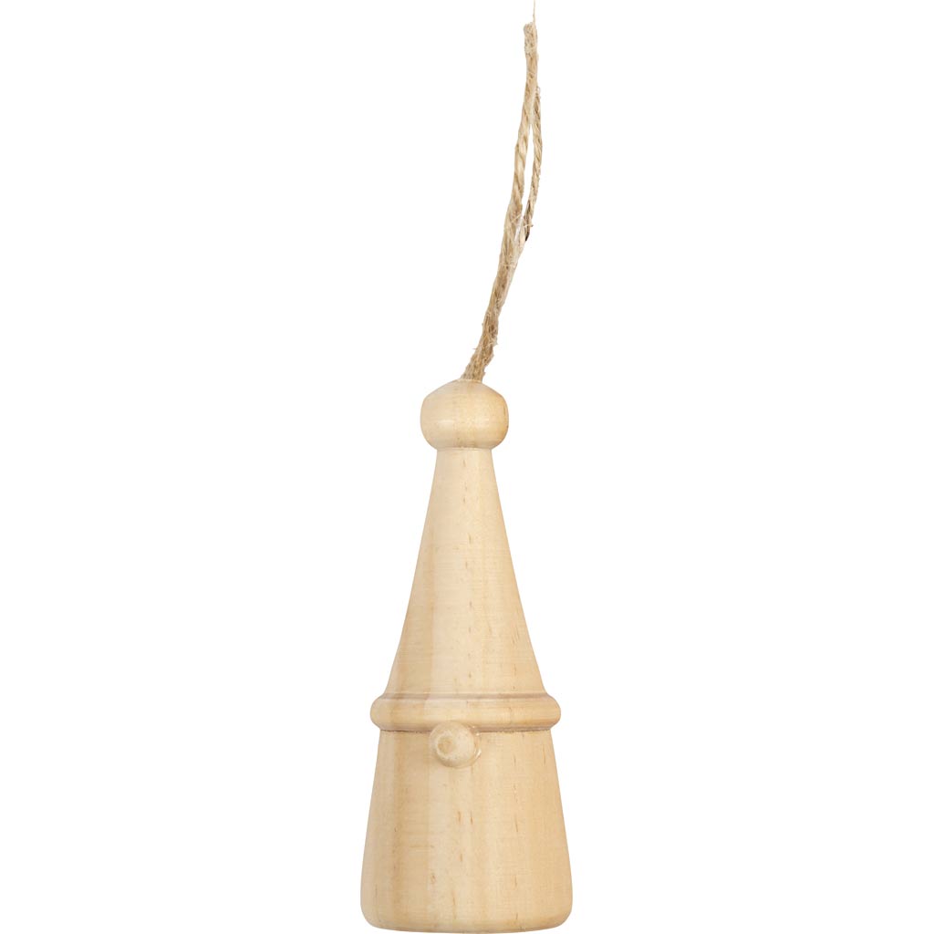 Gnomo natalizio scandinavo della Creativ Company, h: 6 cm, d 2,5 cm, 1 pezzo