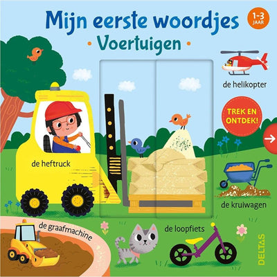 Deltas mis primeras palabras vehículos de libro de cartón (1-3 y.)