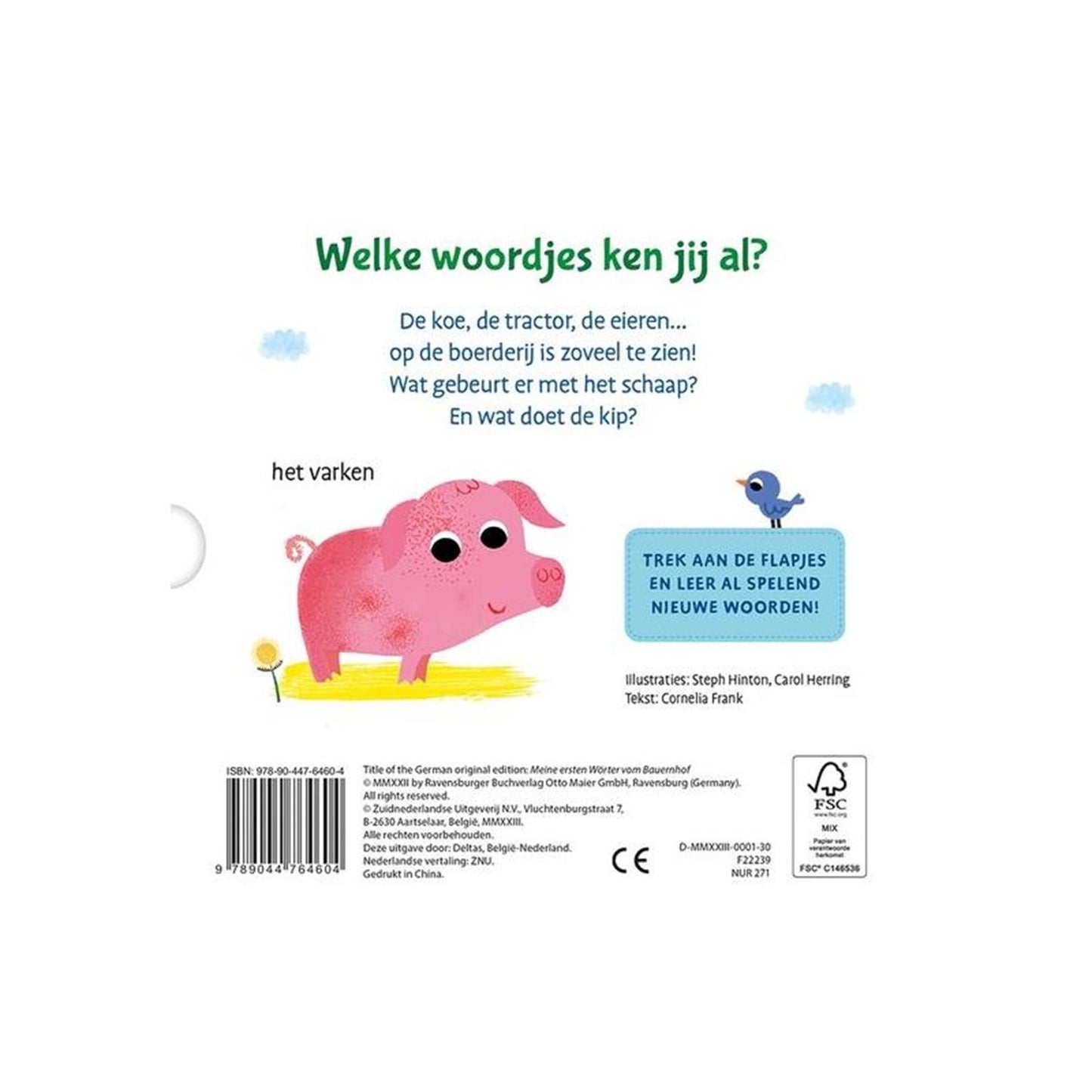 Delta My Prime Words Cardboard Book on the Farm (1-3 anni)