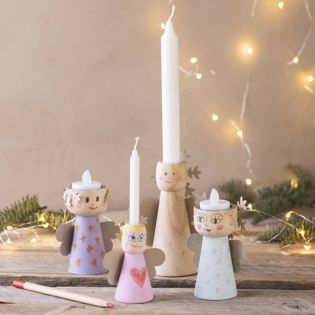 Creativ company candle holders, h: 11 cm, d 5.5 cm, 10 pieces, 1 box