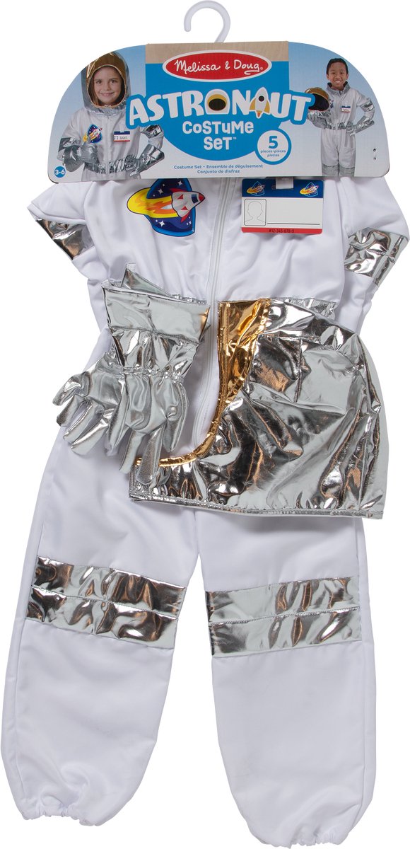 Melissa Doug - set costume da astronauta - incluso casco e guanto