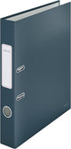 Raccoglitore Leitz Cosy A4 a 180° con etichetta sul dorso - 2 anelli con superficie morbida - larghezza dorso 50 mm - grigio velluto