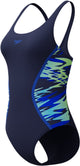 Speedo hyperboom muscleback Bañador deportivo de 1 pieza para mujer - azul marino