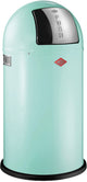 Wesco pushboy prullenbak | 50 liter | metaal - mint | vuilnisbak - made in germany