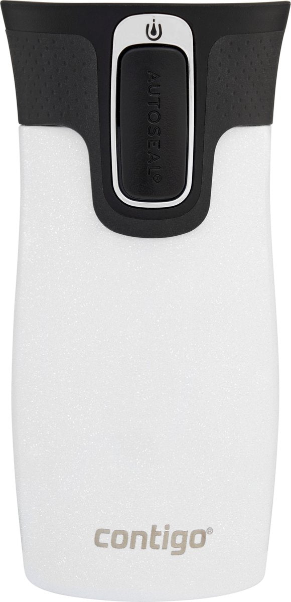 Contigo west loop mini termo con cierre automático - sal - taza aislante de acero inoxidable - taza de café para llevar, taza para llevar sin BPA, a prueba de fugas con tapa fácil de limpiar, mantiene el calor hasta 6 horas, 300 ml