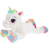 Pluchiez knuffel eenhoorn liggend 80 cm wit