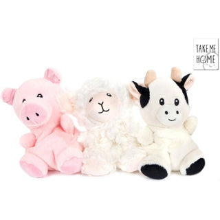 Plush take me home farm animals 4 assorti 23-30 cm