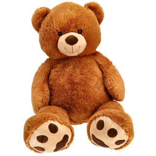 Plucchiez Pluziez Cuddly Bear seduto a 120 cm marrone