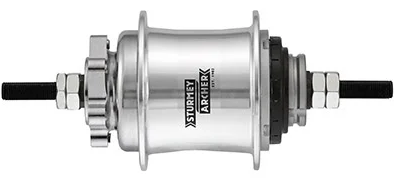 Sturmeyarcher Gear Hub 2 Velocidad Sturmey Archer Automático A2K 36 Tands para el freno de disco Silver