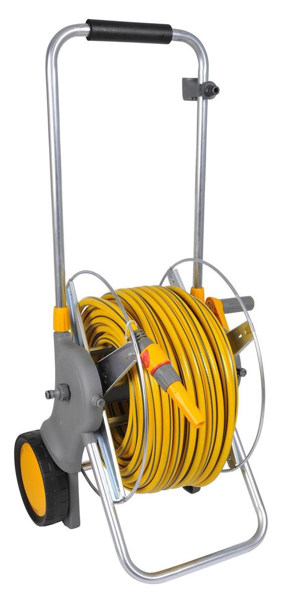 Carrello Hozelock Euro Cart per tubi in metallo + tubo da 30 m