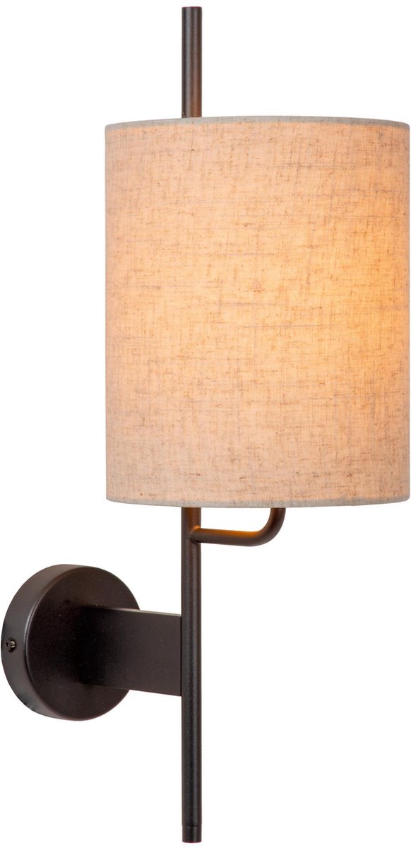 Lucide magic - lámpara de pared - 1xe27 - con punto de carga USB - negro