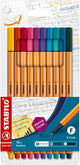Fineliner Stabilo point 88 colori moda - 10 pz.