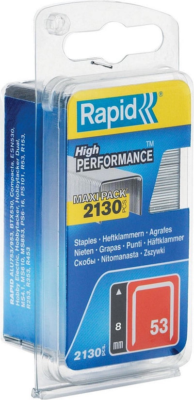 Punti rapidi 53 8 mm zincati 2.130 pz., scatola
