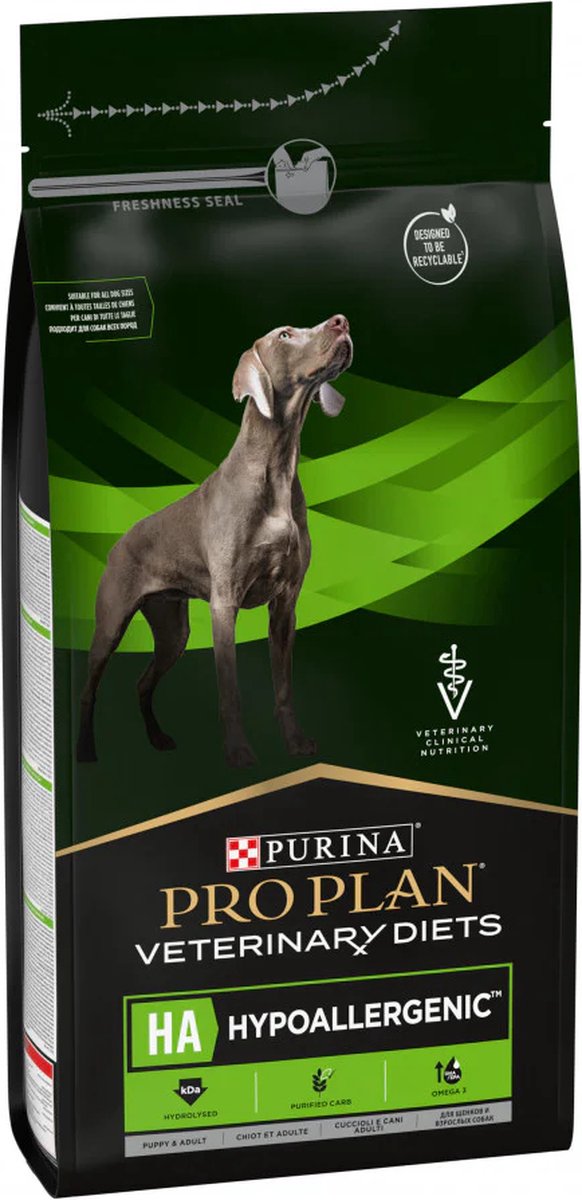 Pro plan veterinary diets ha gehydrolyseerd eiwit hondenvoer 1,3 kg