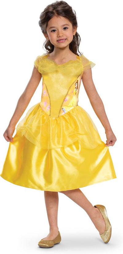Disfraz princesa disney - la bella bestia, belle basic plus, talla s (5-6 años)