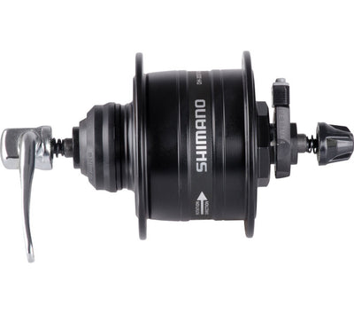 Shimano - Dynamonaaf HD -3D37 3 vatios - 36 hoyos - Center -lock - Liberación rápida - Negro