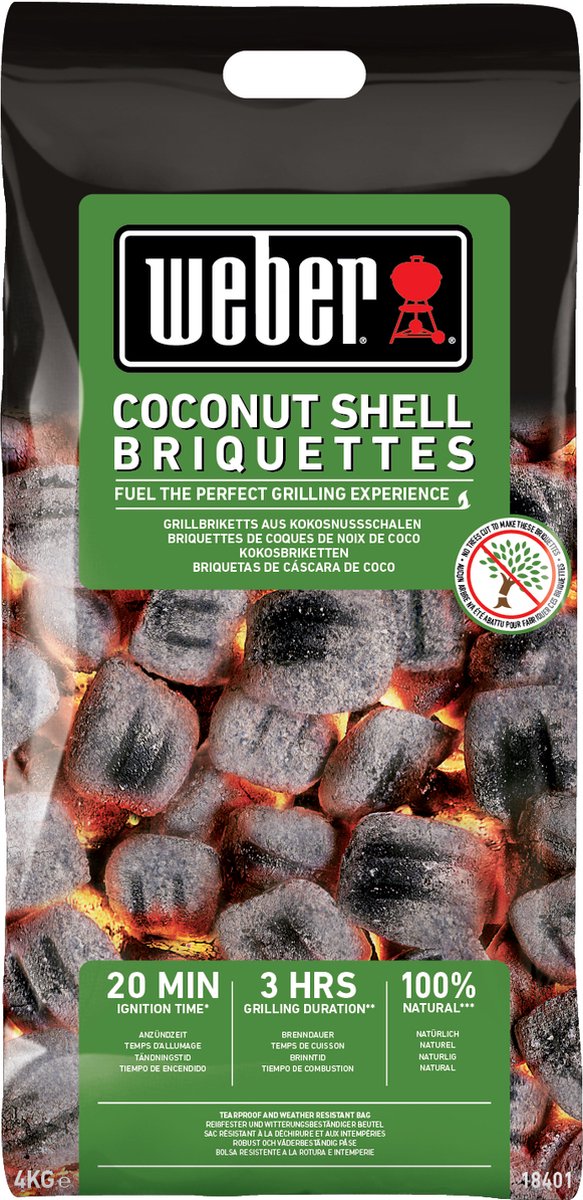 Weber coconut briquettes 4kg