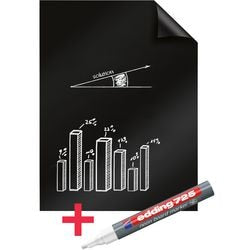 Pizarra magic chart legamaster 60x80cm negra 25 hojas