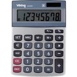 Calculadora office depot at-812e metal gris, plástico