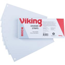 Tiras separadoras niceday 190g m2 cartón 24x10,5cm blanco 100 piezas