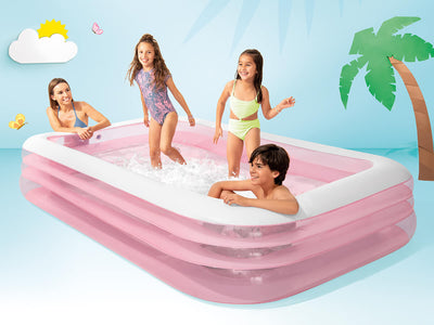 Piscina in piscina gonfiabile in piscina - rosa