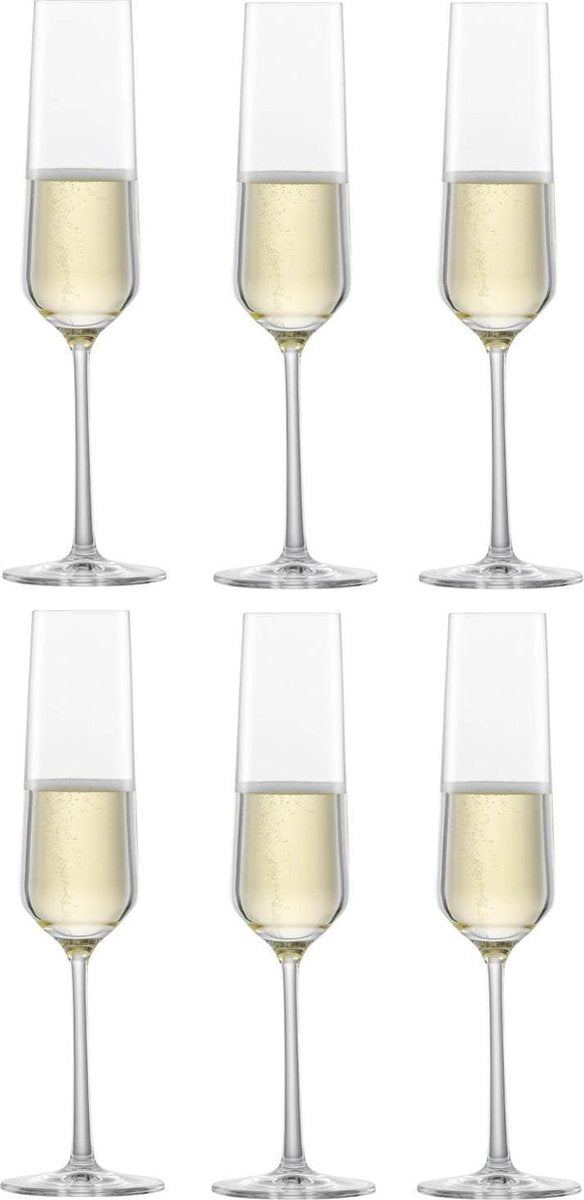 Flute da champagne Zwiesel in vetro Belfesta con MP 7 - 0,215 litri - set da 6