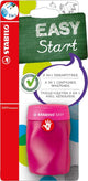 Stabilo easysharpener - temperamatite ergonomico 3 in 1 - per destrimani - rosa - adatto a tutte le matite