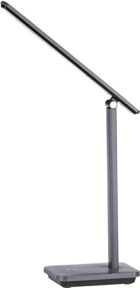 Eglo iniesta tafellamp - led - 35 cm - grijs zwart wit - dimbaar