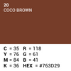 Superior achtergrondpapier 20 coco brown 1,35 x 11m