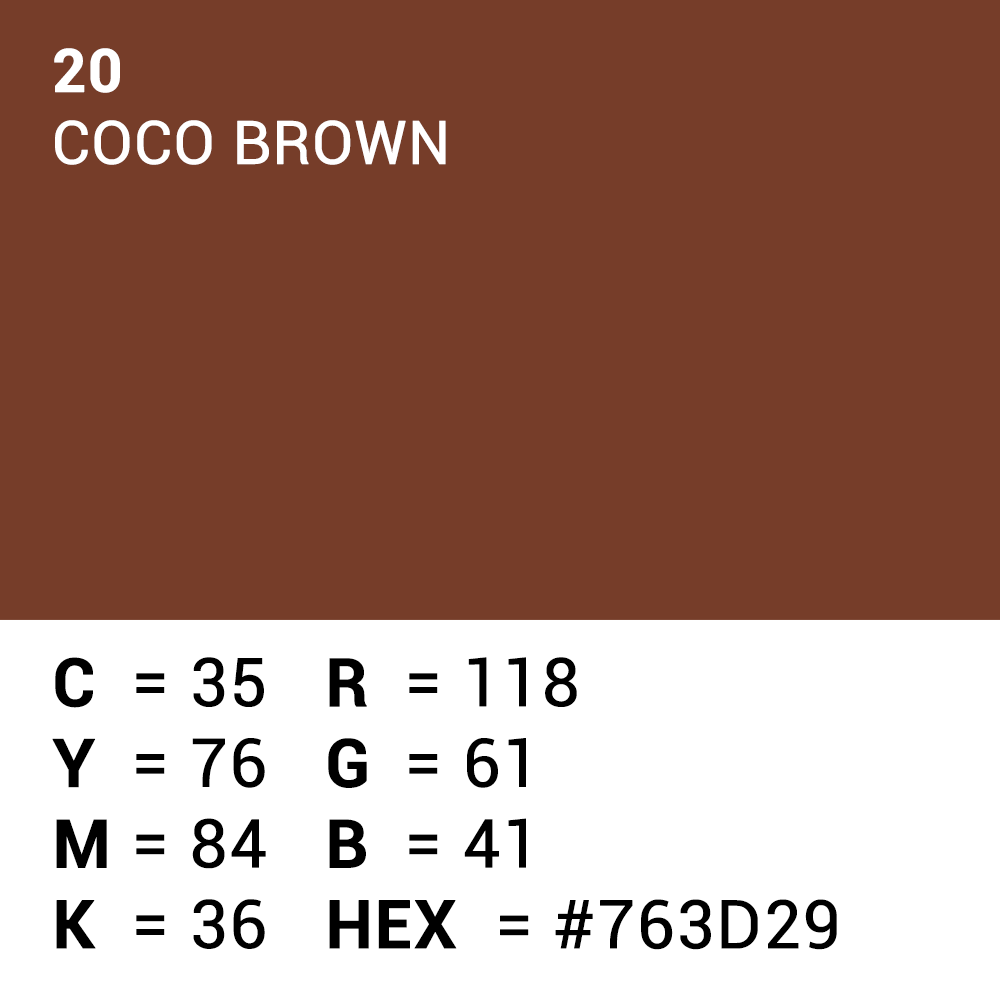 Documento de fondo superior 20 Coco Brown 1.35 x 11m