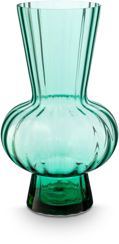 Vaso Vtwonen - vaso da fiori in vetro - verde - 26x45 cm