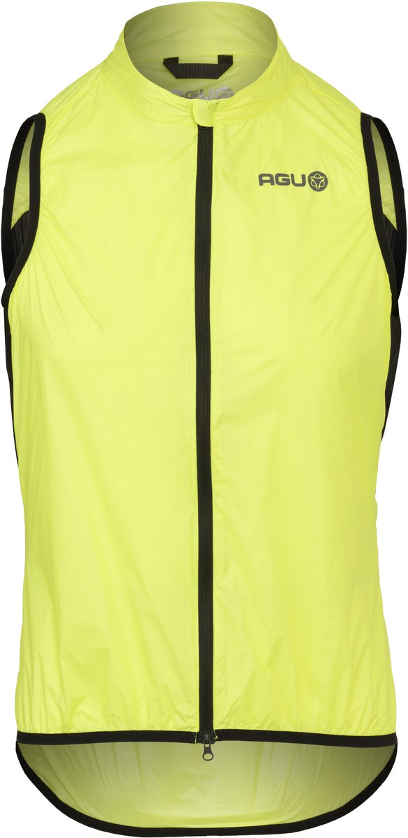 Agu wind body essential heren - fluo geel - winddicht en waterafstotend