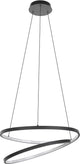 Eglo ruotale hanglamp - led - ø 55 cm - zwart wit