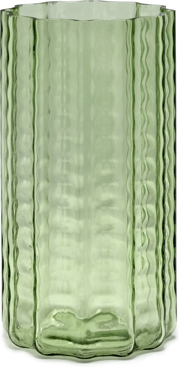 Serax - ruben deriemaeker Waves - vaso - verde trasparente - 15 ø - h 28cm - 1.83kg