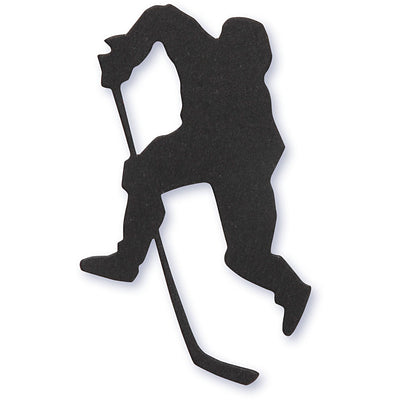 Etichetta aziendale Creativ, giocatore di hockey su ghiaccio, misura 54x64 mm, nero, 10 pezzi 1 scatola