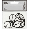 Etichetta aziendale Creativ, skateboard, d 25 mm, bianco nero, 20 pezzi 1 scatola