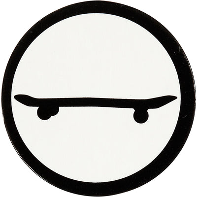 Etichetta aziendale Creativ, skateboard, d 25 mm, bianco nero, 20 pezzi 1 scatola