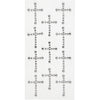 Strass Creative Company, misura 35x25 mm, argento, 11 pezzi, 1 scatola